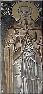 Преподобный Исидор Пелусиот (фреска)