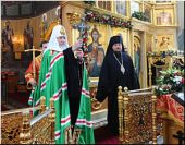 Святейший Патриарх Кирилл совершил Божественную литургию в Свято-Георгиевском храме на Покллонной горе
